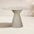 Tov Furniture Fern Beige Textured Faux Plaster Concrete Indoor / Outdoor Round Dining Table