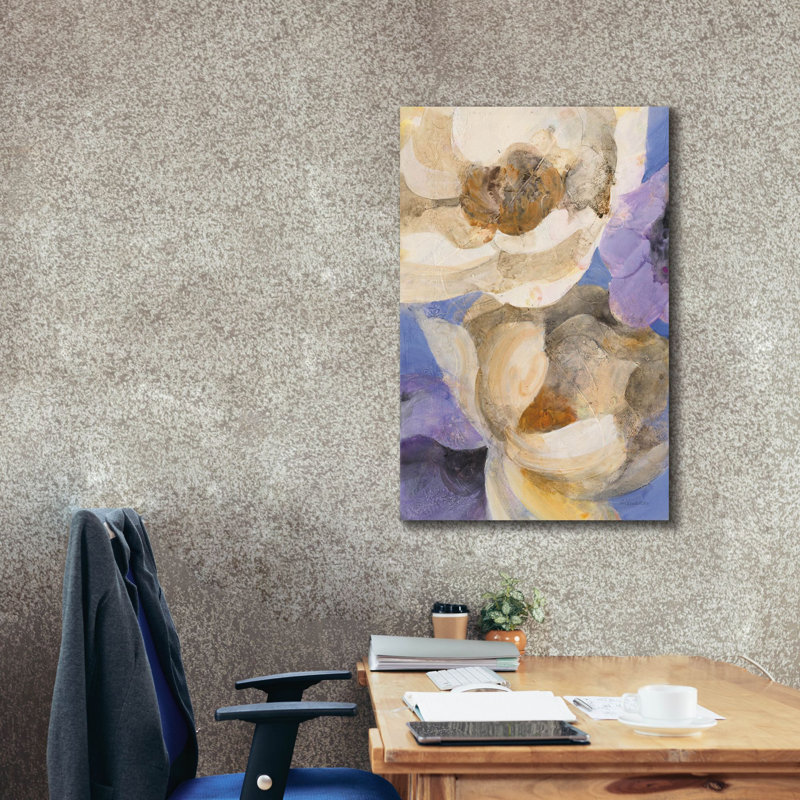 Toile épique Graffiti «Bright Floral 1» par Albena Hristova, 26 po x 40 po, H 40 po x l 26 po x P 1,5 po