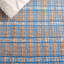 Tapis rayé bleu / naturel en jute et coton tissés à plat Oullins-1509899265