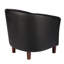 Faux Leather Barrel Chair-1741856470
