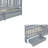 78.1" Twin Size Wood Daybed With Fence Guardrails & 2 Drawers - 2-In-1 Convertible Design Splits Into Independent Floor Bed - Solid Wood Frame - Gray-945623498
