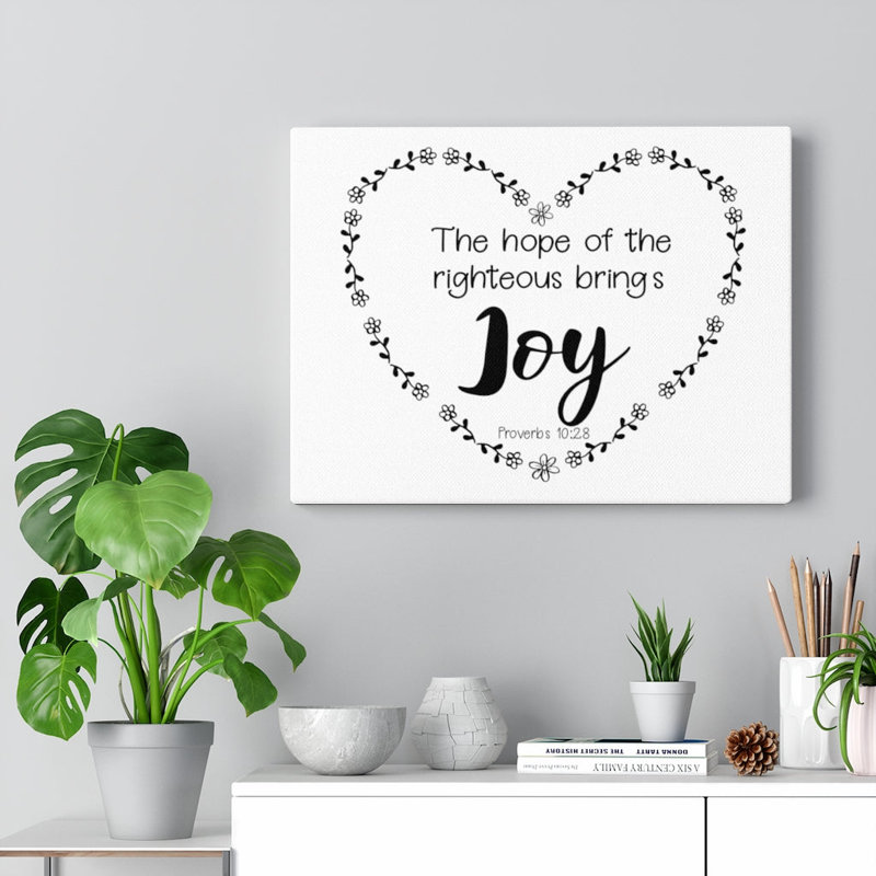 The Hope Of The Righteous - Wrapped Canvas Print, 30cm H x 41cm W