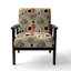 Chaise à accoudoirs rembourrée Tribal Essence