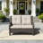 Meikel 49'' Wide Straight Wicker Loveseat with Cushions-700311647