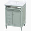 Meuble-lavabo avec lavabo, meuble-lavabo avec tablette réglable, un tiroir rabattable et deux tiroirs-1240268534