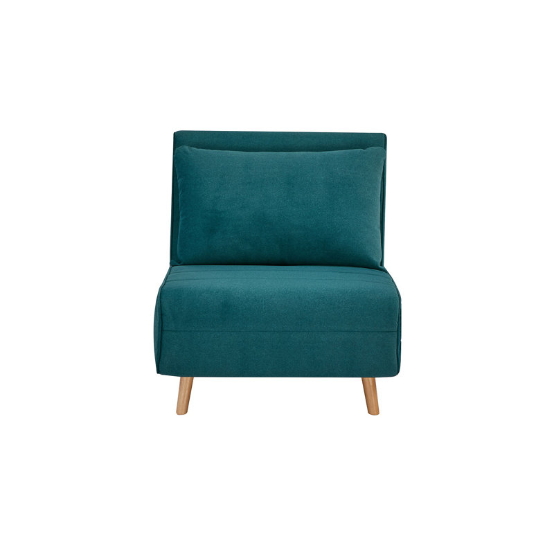 Canapé-lit - Canapé-lit 3 en 1, H 32,76 po x l 30,71 po x P 36,68 po, Bleu paon