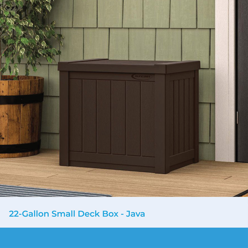 Storage Bin 22 Gallon Suncast Deck Box Suncast 22 Gallon Water