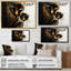Décoration murale noire et dorée Cally Lillies - Calla Lily-2057167367-2057167372