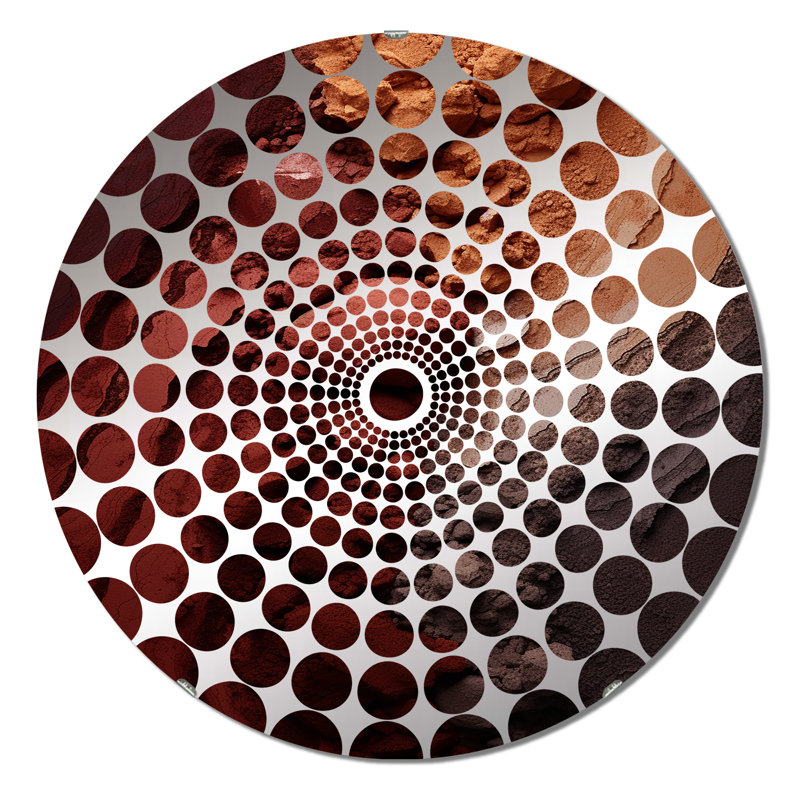 Tokayn - Miroir décoratif à cercles concentriques, 23,6 po x 23,6 po