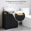 Armoire de salle de bain sous le lavabo avec tablette, meuble-lavabo moderne avec rangement-804659237