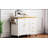 52'' Kitchen Island With Drop Leaf, Embossed Texture, Wheels, Spice Rack, Towel Rack, 2 Doors, 5 Drawers, And Adjustable Shelf For Kitchen-1030136199