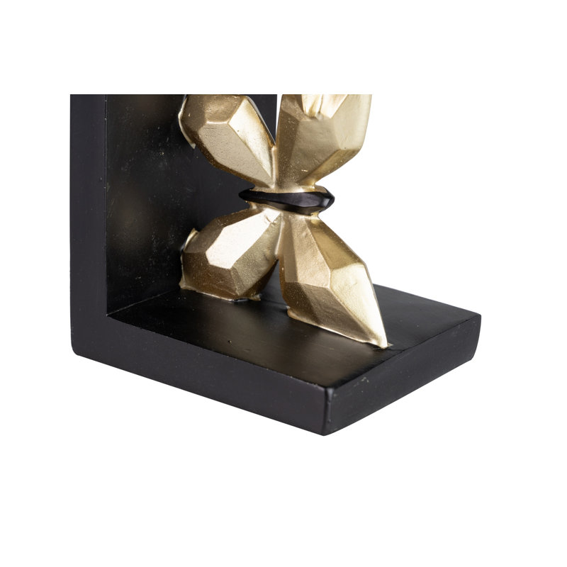 Butterfly Bookends, Black/Golden