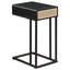 Table d'appoint compacte en forme de C avec tiroir de rangement