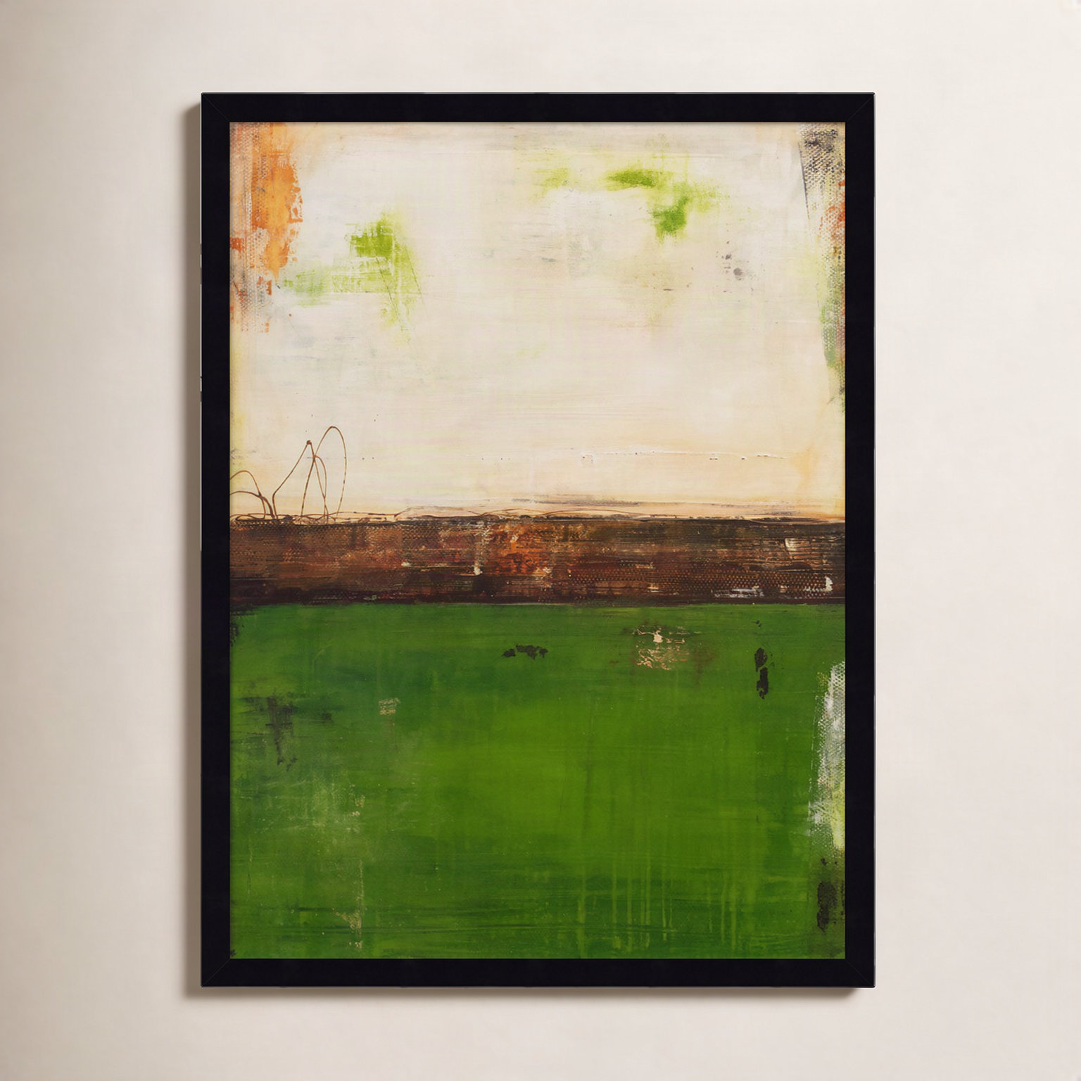 Forest Hill Trail Print by Erin Ashley, 25" H x 19" W, Black