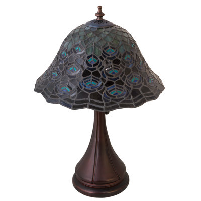 Peacock Feather Table Lamp