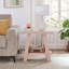 Table d'appoint à tablette contemporaine en bois Athens avec plateau en placage durable et rangement supplémentaire, parfaite pour les intérieurs rustiques ou modernes