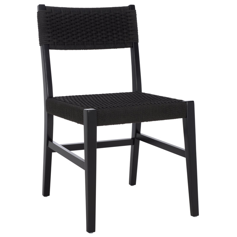 Dutton Woven Dining Chair, Black