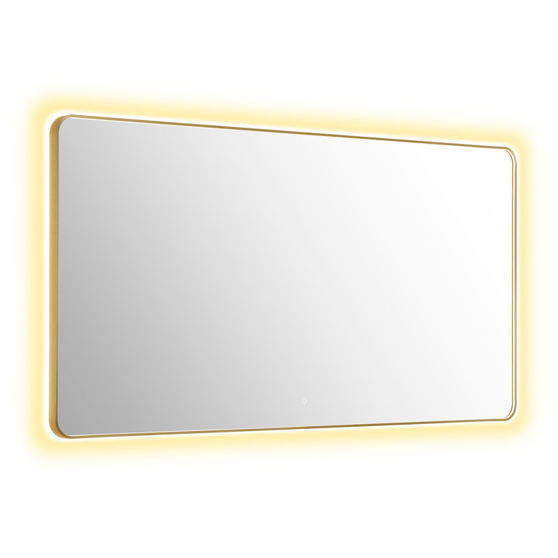 Dazzle Rectangular Anti-Fog Dimmable Modern Bathroom/Vanity LED Lighted Wall Mirror in Aluminum Framed, 42" x 84"