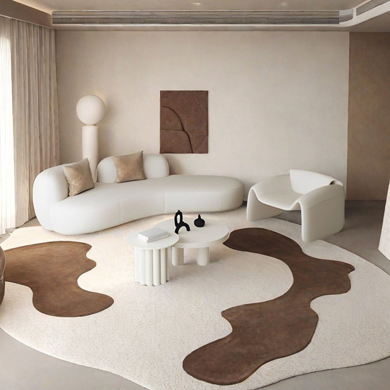 4 Piece Curved Living Room Set