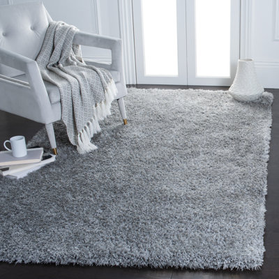 Delane Abstract Handmade Tufted Gray Area Rug