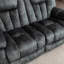 Ensemble de salon inclinable moderne surdimensionné en microfibre 2 pièces Quiteris-1143036963