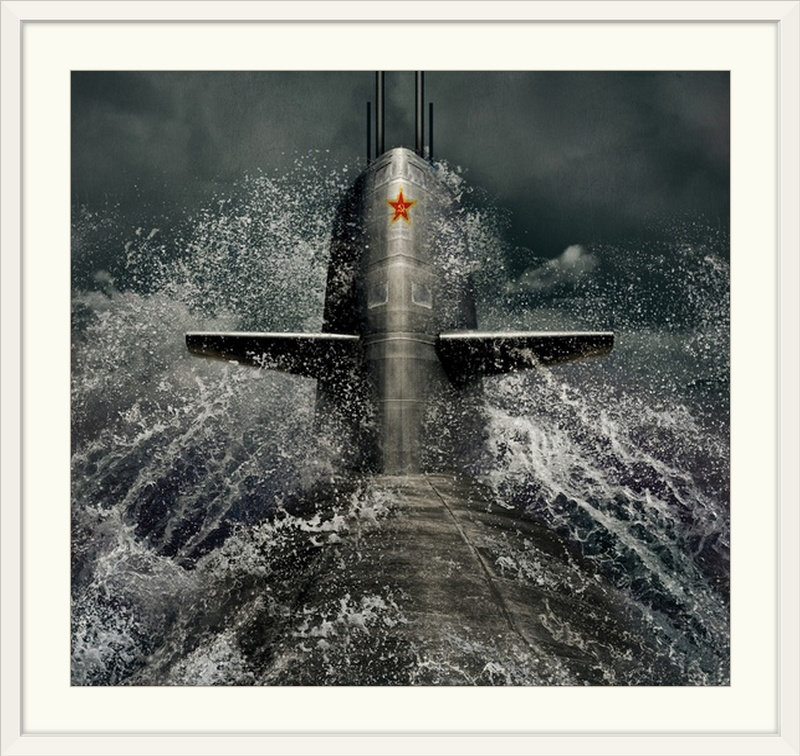 Straub 'Submarine by Dmitry Laudin - Photograph Print, 36" H x 36" H x 1.25" D, Canvas