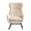Chaise berçante moderne avec dossier haut