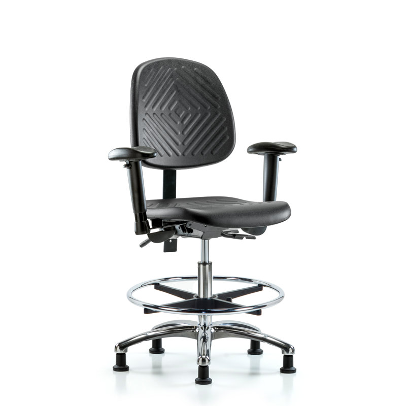 Kari Drafting Chair, Glides, Not Included, Adjustable