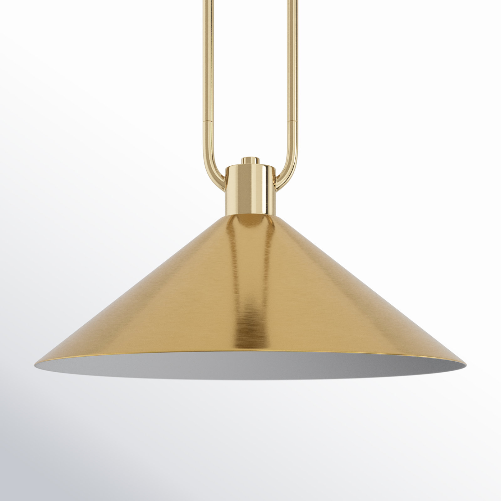 Fayra 1 - Light Industrial Pendant, 11.75" H x 17" W x 17" D, Antique Gold