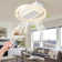 20Inch Modern Leafless Ceiling Fan With Remote Control Removable And Washable, Reversible Motor