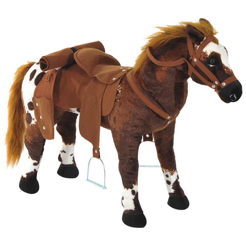 Cheval debout en peluche