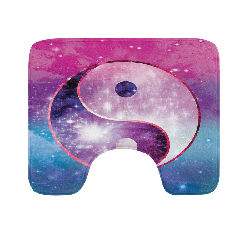 Multicolore tapis de salle de bain en U Yin and Yang