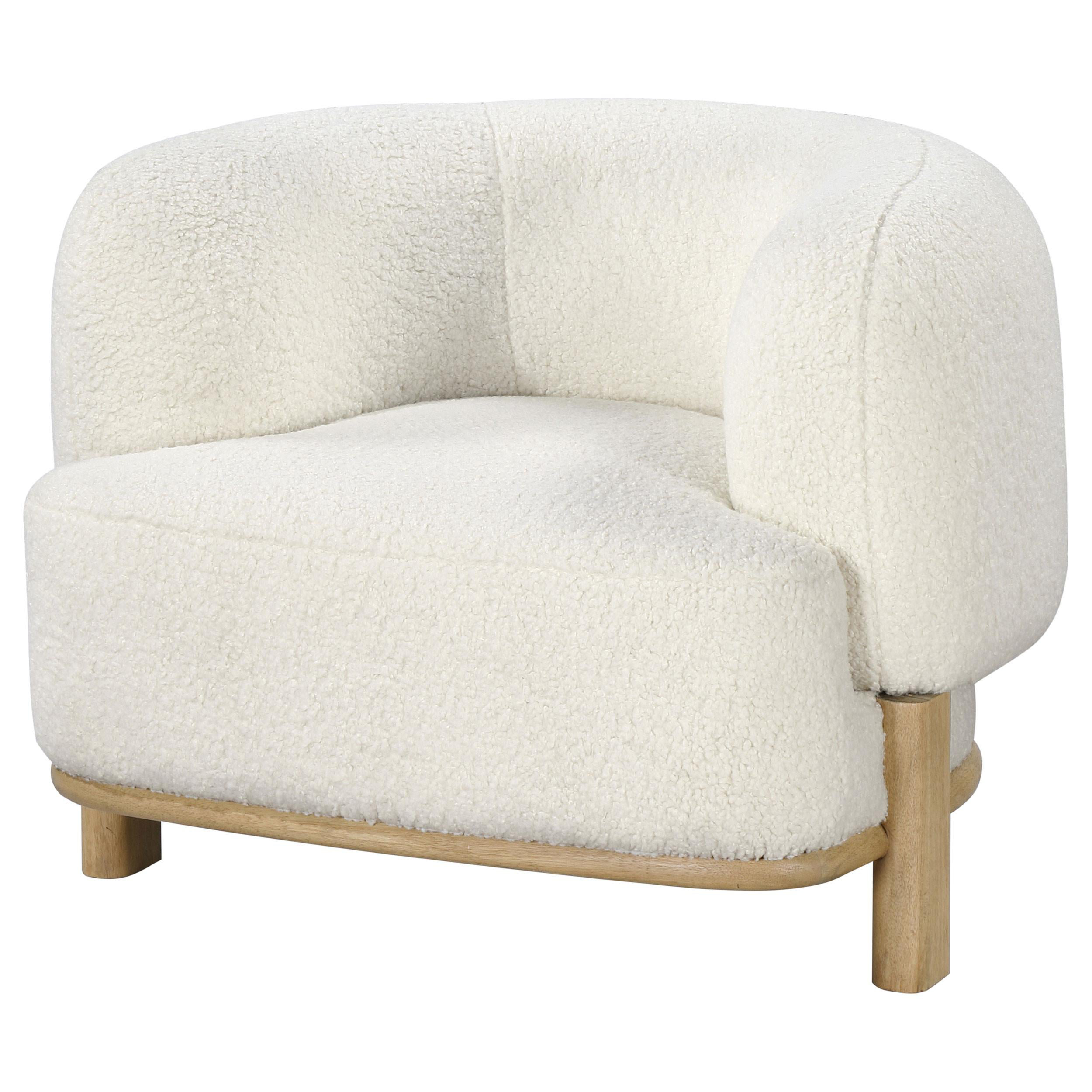Latitude Run® Lawler Mushroom Upholstered Barrel Back Accent Chair ...