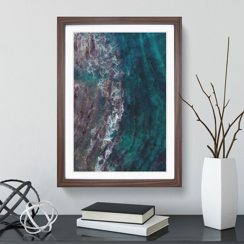 Ocean Beauty - Picture Frame Graphic Art, 48cm H x 36cm W x 2cm D, Walnut Framed
