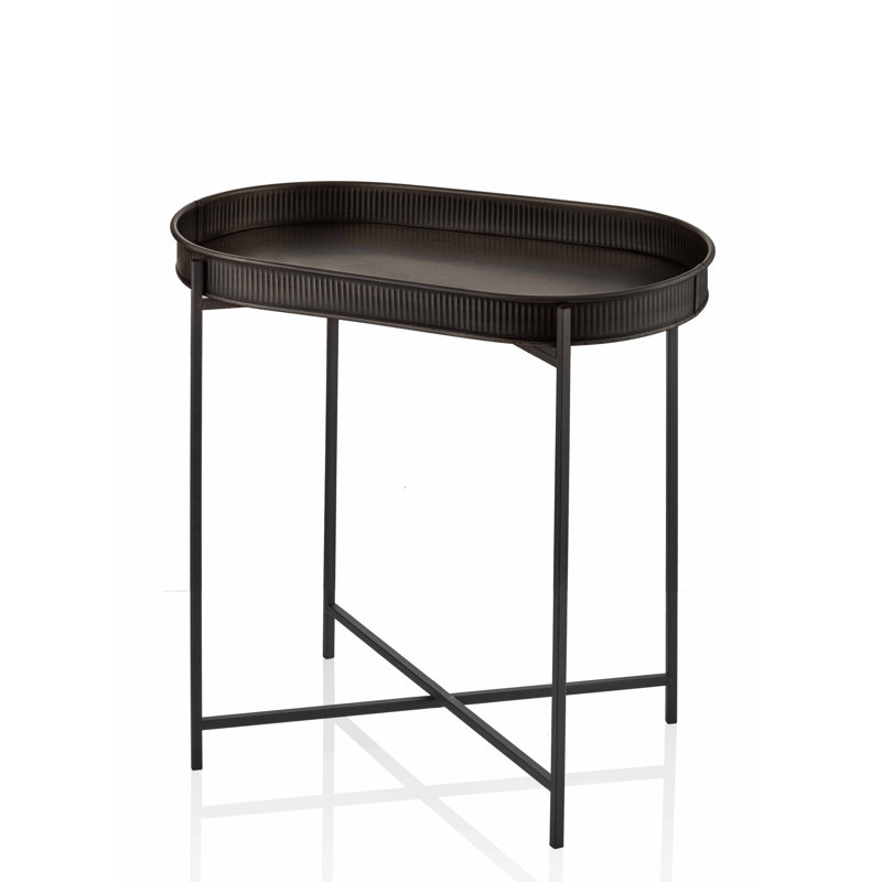 Bostic Tray Top Cross Legs End Table