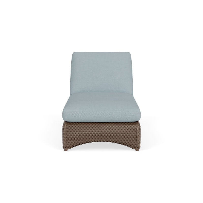 Loom Outdoor Chaise Lounge, White, Kadogo Lake
