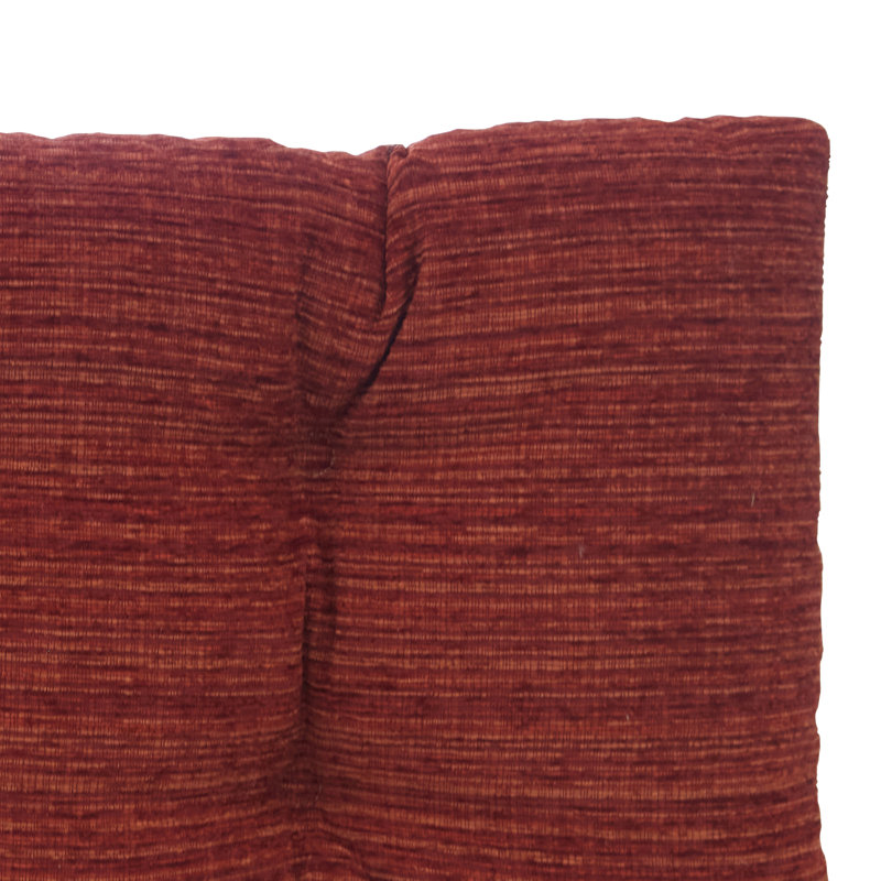 Coussin de banc en chenille antidérapant, Rouge, L 33 po x P 14 po