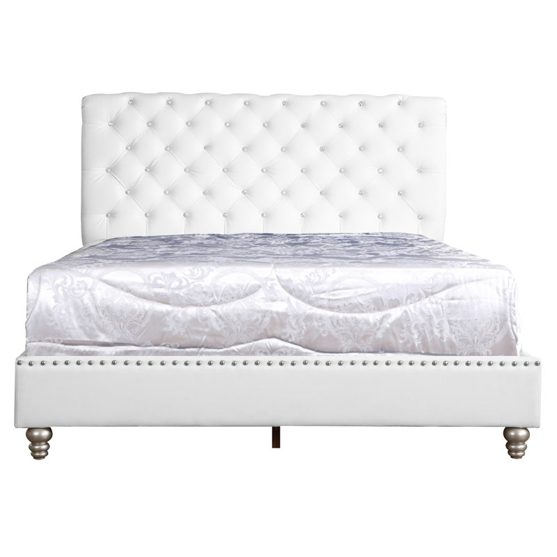 Lit sommier double Maxx, blanc, Blanc, Lit double