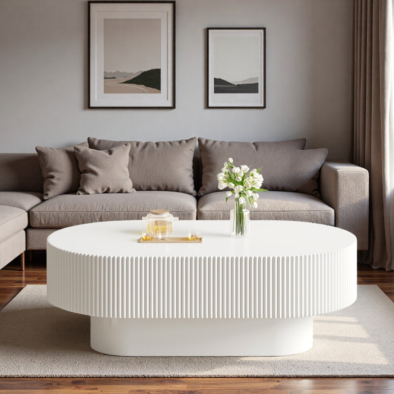 Table basse 48,4 po, Blanc