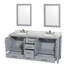Sheffield 72" Double Bathroom Vanity Set with Mirror-1904524700-1904524702-2086267449