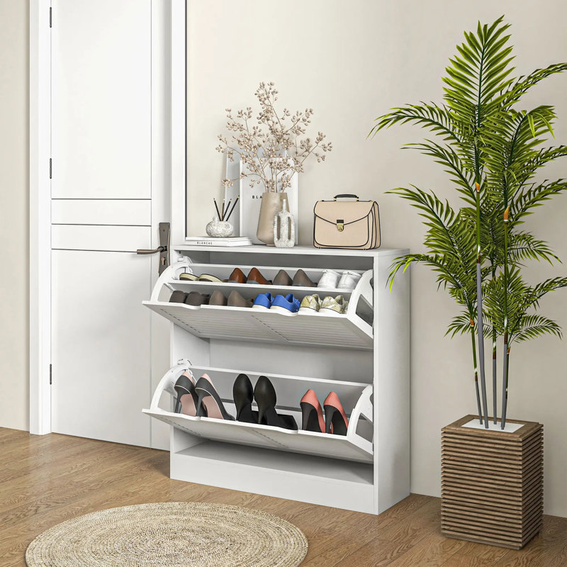 16 Pair Shoe Storage Cabinet