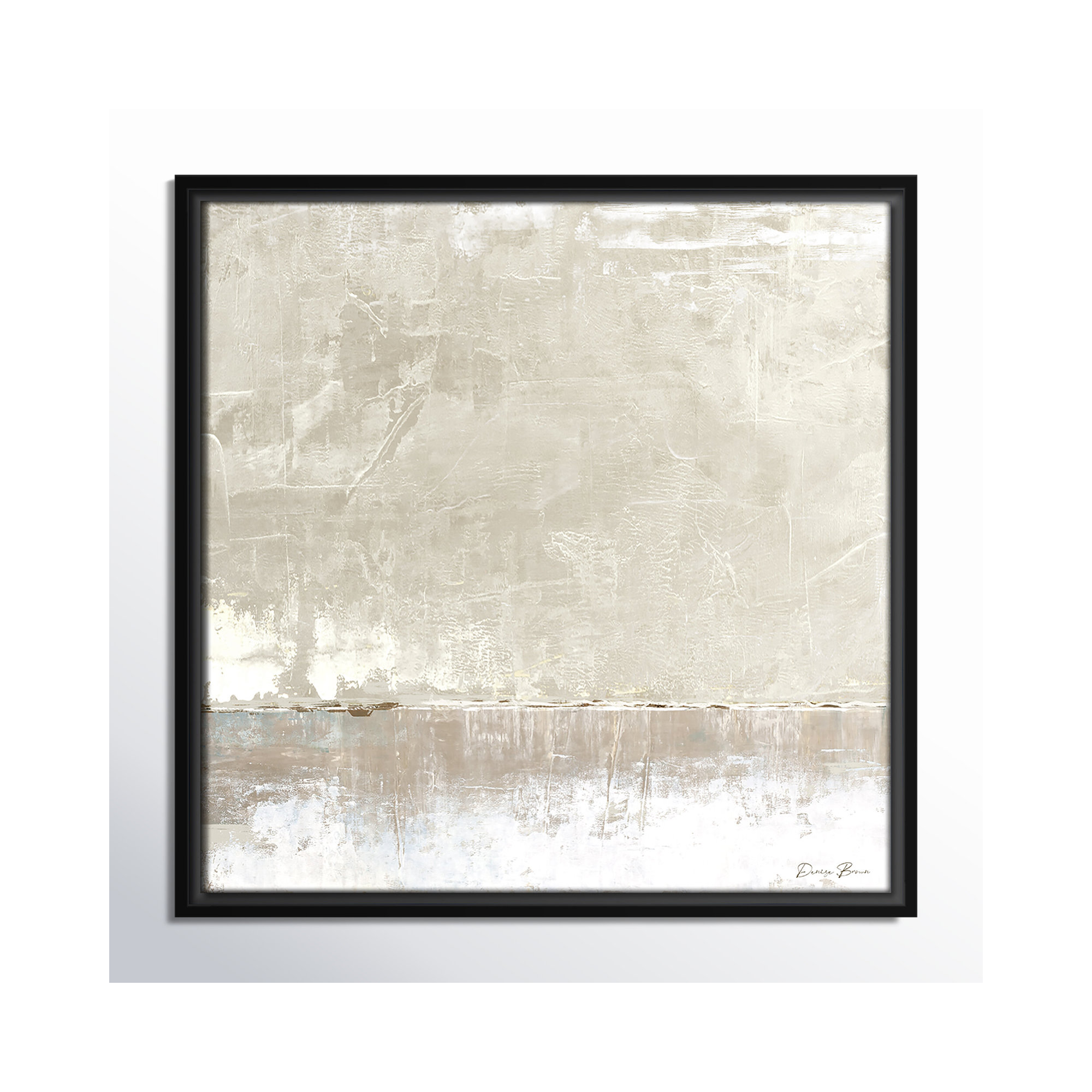 Better Days - Floater Frame Print on Canvas, 17.5" H x 17.5" W, Black