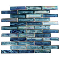 Iridescent glass mosaic tile brick plating crystal glass wall tile  backsplash