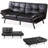 George Oliver & Unia ！！ Futon Sofa Bed with Adjustable Armrests & Backrests - 2.5" Plush Memory Foam, 15-Min Assembly, Compact Space Hero-676605070
