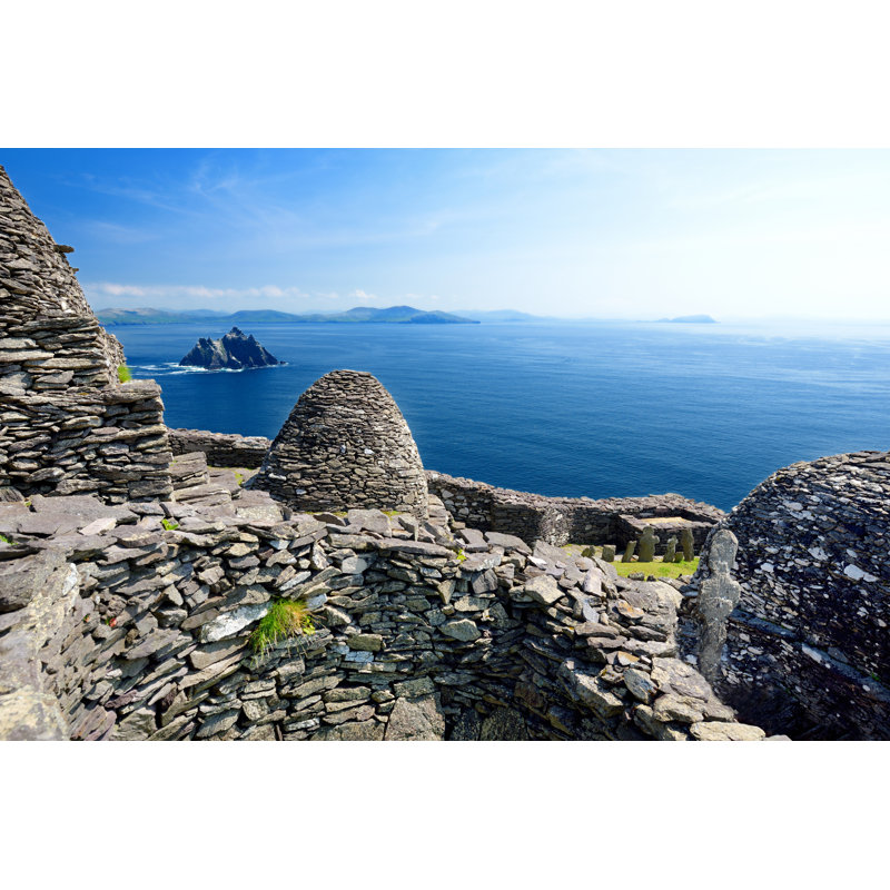 Skellig Michael, photographie sur toile, H 24 po x l 36 po