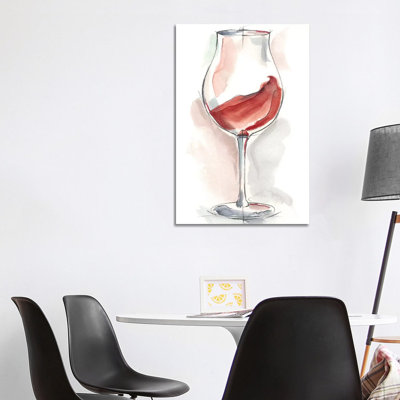 Wine Glass Study III 1 Piece Wrapped Canvas Wall Art
