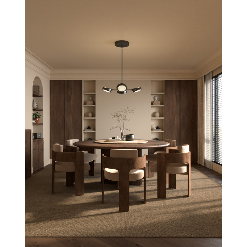 Blanco 4 - Light LED Chandelier, Urban Bronze/Alabaster