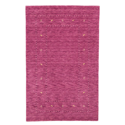 Kashkuli Gabbeh Magenta Rug 4'10" x 7'9"