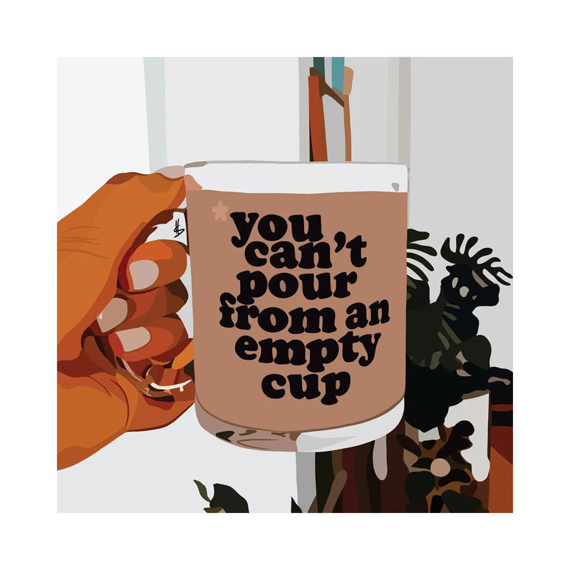 Empty Cup- Gallery-Wrapped Canvas Giclée, 26" H x 26" W