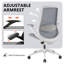 Chaise de bureau ergonomique en filet avec accoudoirs réglables pour l'avant, l'arrière, la gauche et la droite Height Hauteur réglable et soutien lombaire - Chaise de travail respirante-58820188
